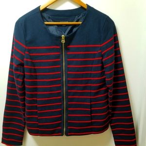 Tommy Hilfiger Navy and Red Stripe Nautical Jacket